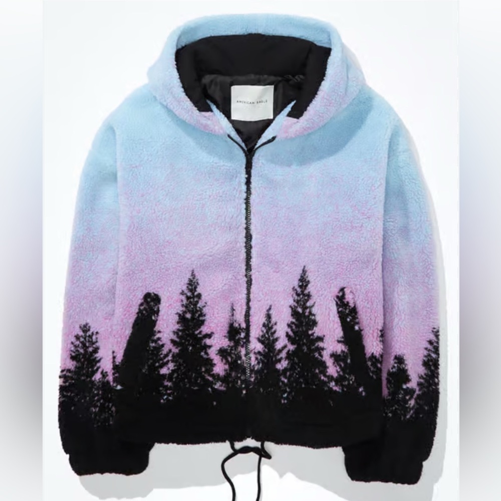 American Eagle Outfitters Blue and Purple Jacket